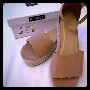 Bamboo Platform Sandal